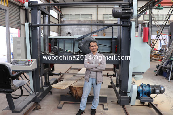 Large timber cutting saw horizontal band sawmill machine in best selling carpentry
